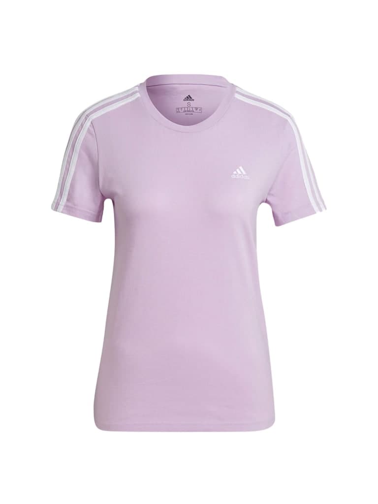 Adidas Slim 3-Stripes Tee Color Clear Lilac/WhiteSize S