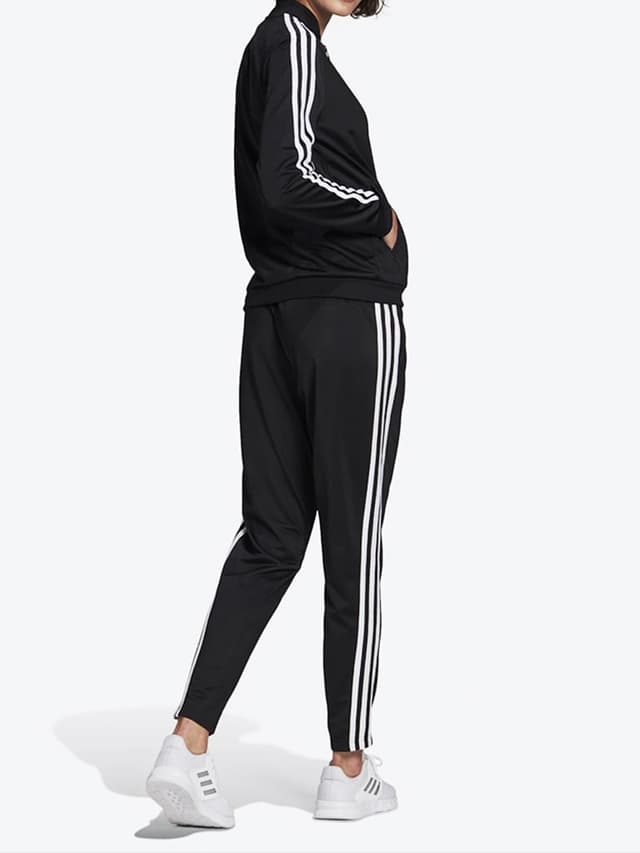 بجامة رياضية مقاس S لون اسود اديداس Adidas 3-Stripes Track Suit