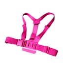 O Ozone Chest Mount Harness Chest Strap Compatible for GoPro Hero 10, Hero 9, Hero 8, Hero 7, SJCAM, YI Action Camera [Adjustable Chest Mount Belt] -Pink