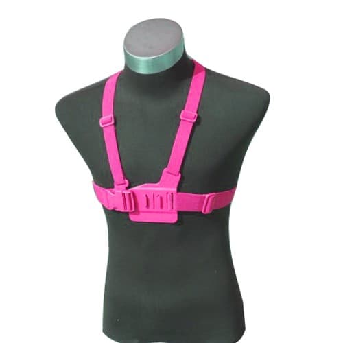 O Ozone Chest Mount Harness Chest Strap Compatible for GoPro Hero 10, Hero 9, Hero 8, Hero 7, SJCAM, YI Action Camera [Adjustable Chest Mount Belt] -Pink