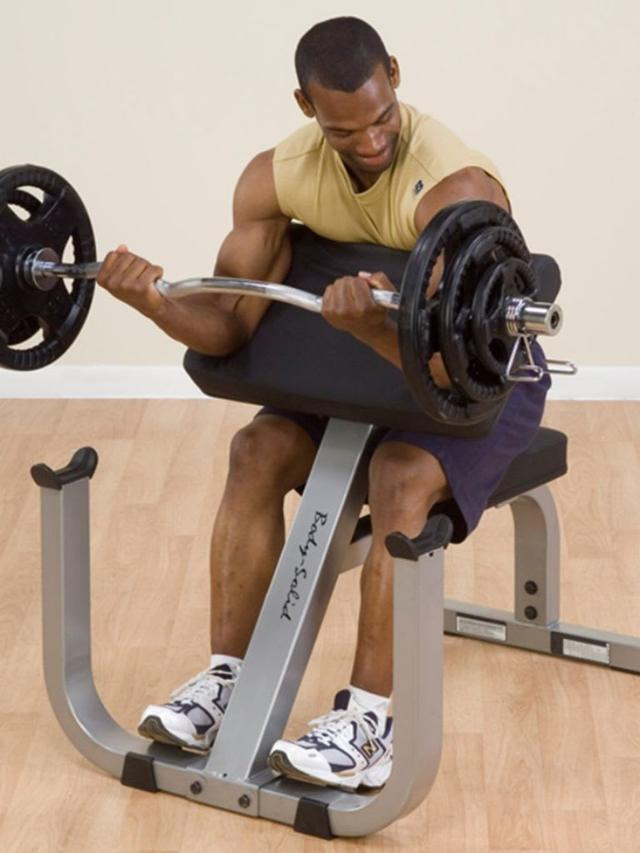 جهاز بايسبس كيرل بودي سوليد Body Solid Preacher Curl Bench - SW1hZ2U6MTUyOTMxOA==