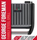 George Foreman Large Steel Grill Family, Grey 1850W - 25051 - SW1hZ2U6MTU1NjEyMg==