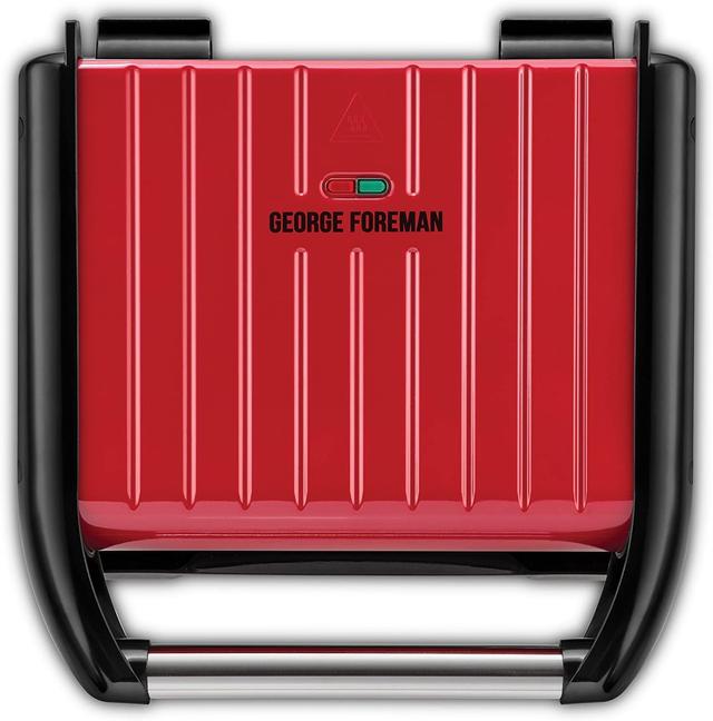 George Foreman Large Steel Grill Family, Red 1850W - 25050 - SW1hZ2U6MTU1NjE1Mg==