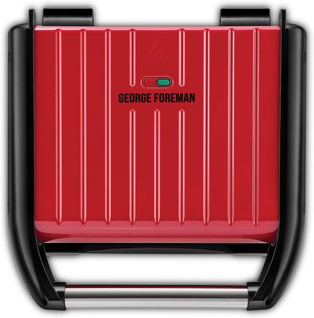 George Foreman Medium Steel Grill Family, Red 1650W - 25040 - SW1hZ2U6MTU1NjIyNQ==