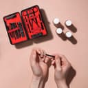 مجموعة العناية بالاظافر والوجه 18 قطعة ستانلس ستيل محمولة أسود جرين Green Lion 18 in 1 Manicure Travel Cutter