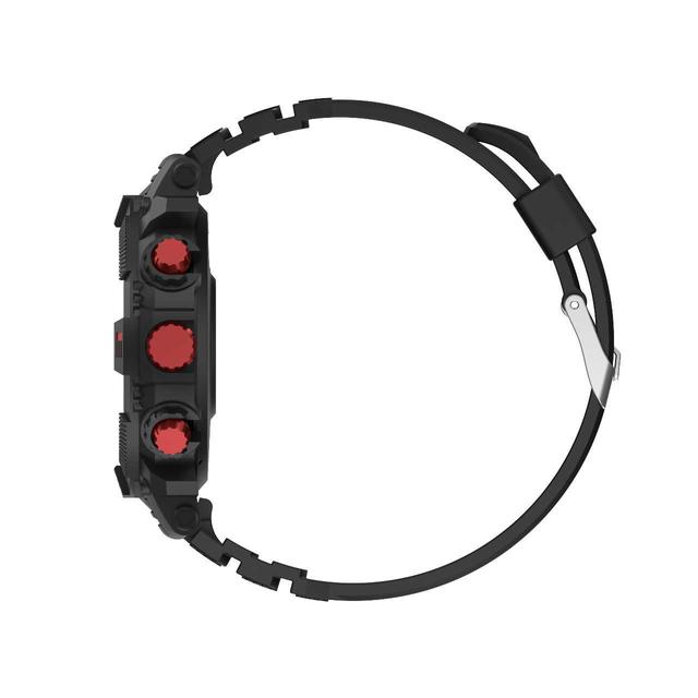 Green Lion GPS Pro Smart Watch - Black + Red - SW1hZ2U6MTYzODEwNA==