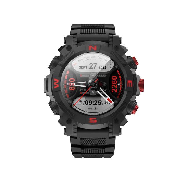 Green Lion GPS Pro Smart Watch - Black + Red - SW1hZ2U6MTYzODEwOA==