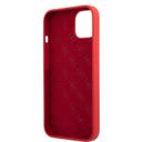 Guess Liquid Silicone Case With Gold Metal Logo Script For iPhone 13 (6.1") - Red - SW1hZ2U6MTYzMDQ0NQ==