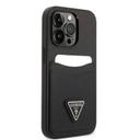 Guess Saffiano Case with Double Card Slot & Triangle Logo for iPhone 15 Pro - - SW1hZ2U6MTYyNzg3NQ==