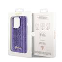 Guess Sequin Script Case with Guess Metal Logo for iPhone 15 Pro - Purple - SW1hZ2U6MTYyNzc1Nw==