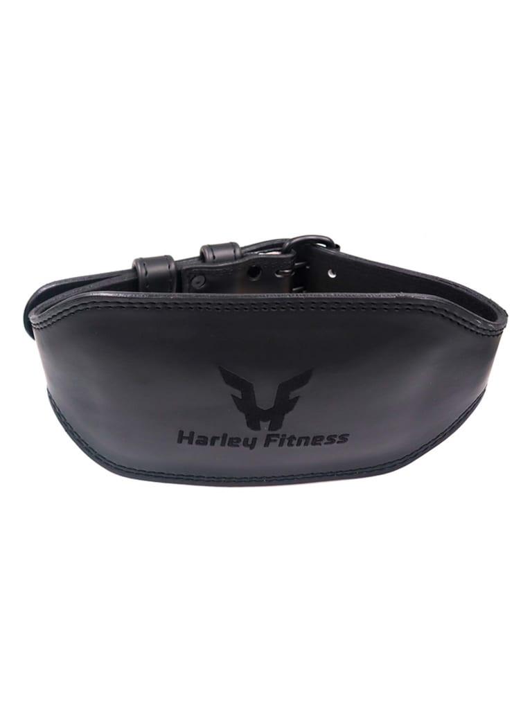 حزام  الظهر الرياضي جلد طبيعي ميديوم هارلي فيتنس أسود Harley Fitness Weight Lifting Belt