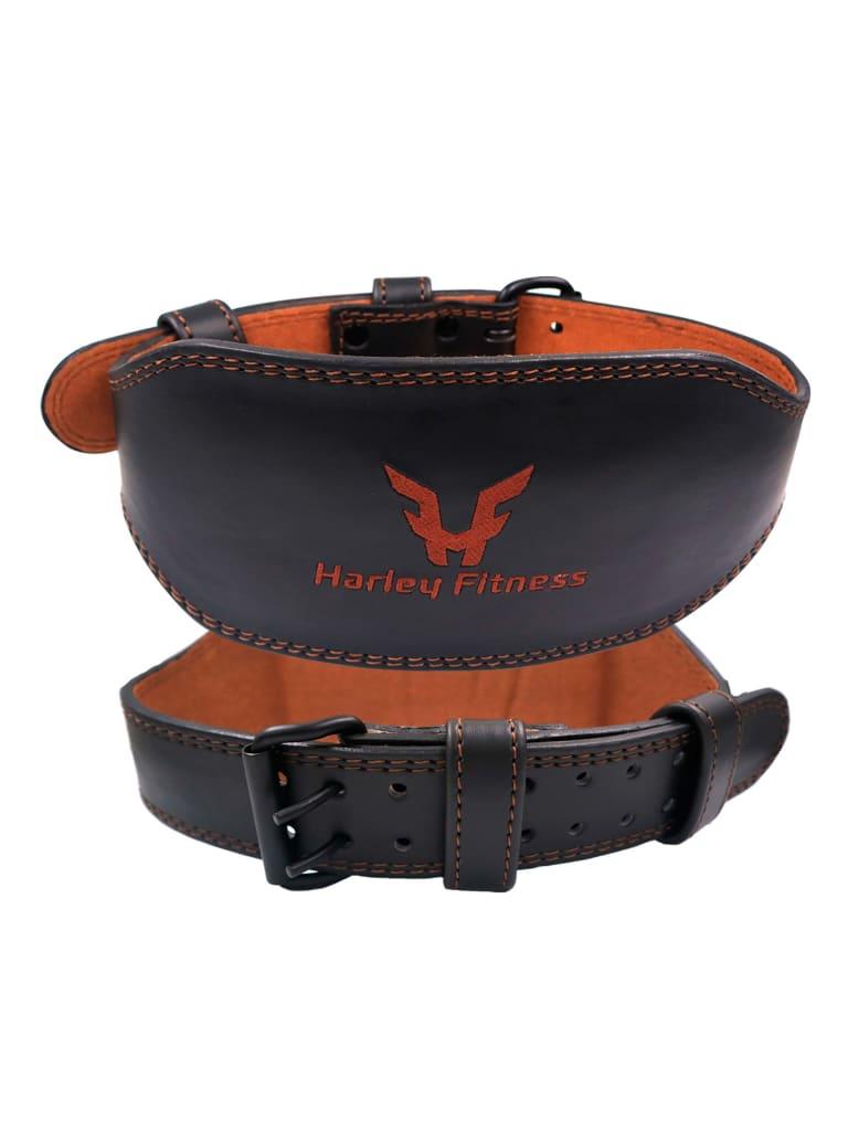 حزام رياضي لرفع الاثقال جلد طبيعي ميديوم هارلي فيتنس بني Harley Fitness Weight Lifting Belt