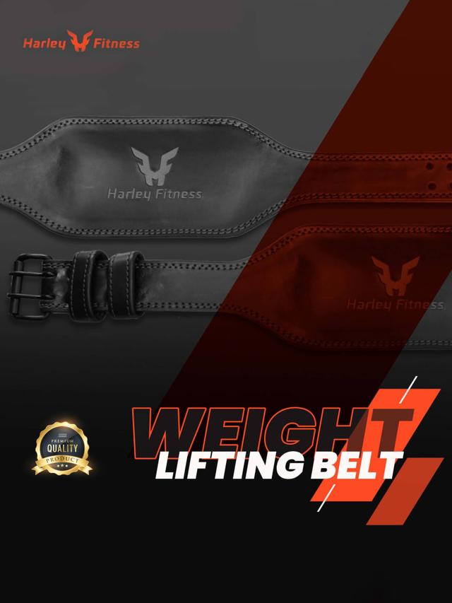 حزام الظهر الرياضي جلد طبيعي هارلي فيتنس ميديوم Harley Fitness Weight Lifting Belt