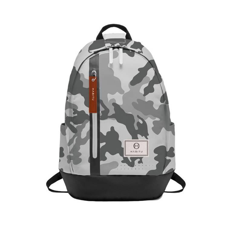 Habitu Polyester Backpack 15.6" ( Vertical ) - Black Camo