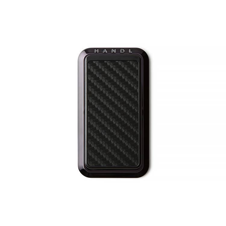 Handl Carbon Fiber Phone Grip with Popl - Black Carbon Fiber