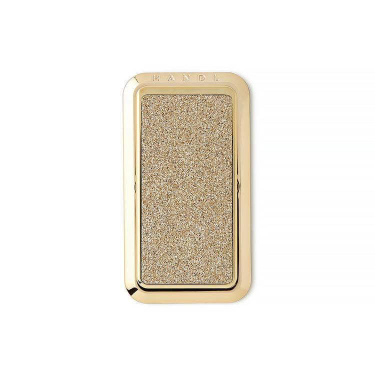 Handl Smoothe Glitter Phone Grip with Popl - Champagne Gold