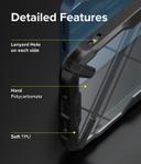 كفر جوال ايفون 13 فيوجن اكس من رينجكي لون أسود Ringke Cover for iPhone 13 Case Hard Fusion X