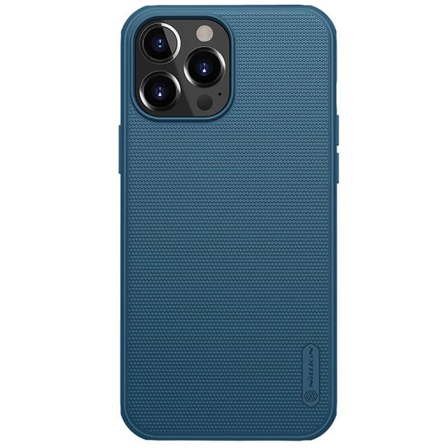 كفر جوال ايفون 13 برو ماكس من نيلكين لون أزرق Nillkin Cover Compatible with Apple iPhone 13 Pro Max Case Super Frosted Shield Hard Phone Cover - SW1hZ2U6MTU5NzI2MA==