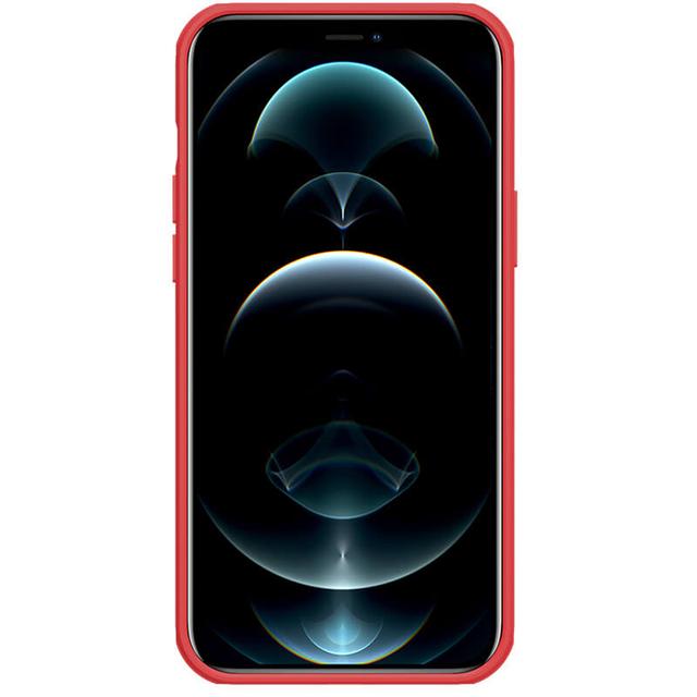 كفر جوال ايفون 13 برو ماكس من نيلكين لون أحمر Nillkin Cover Compatible with Apple iPhone 13 Pro Max Case Super Frosted Shield Hard Phone Cover - SW1hZ2U6MTU5NzI0NA==