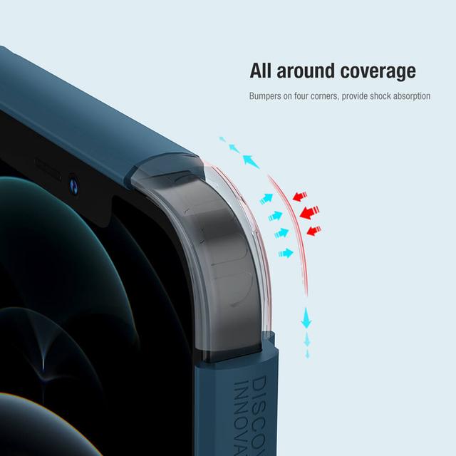 كفر جوال ايفون 13 برو ماكس من نيلكين لون أحمر Nillkin Cover Compatible with Apple iPhone 13 Pro Max Case Super Frosted Shield Hard Phone Cover - SW1hZ2U6MTU5NzI1MQ==