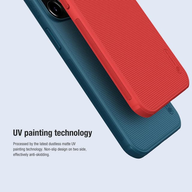 Nillkin Cover Compatible with Apple iPhone 13 Pro Max Case Super Frosted Shield Hard Phone Cover [ Slim Fit ] [ Designed Case for iPhone 13 Pro Max Cover ] - Red