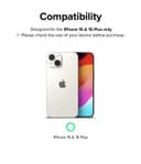 Ringke Invisible Defender iPhone 15 Plus / 15 Tempered Glass Lens Protector [Pack of 2][ Camera Lens Protector Compatible with Apple iPhone 15 Plus / 15 ] - 2Pack
