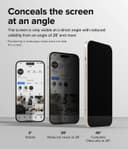 Ringke Privacy Glass [Anti-spy] Compatible with iPhone 15 Plus Screen Protector, Full-Coverage Tempered Glass Designed for iPhone 15 Plus Screen Guard - W Installation Jig