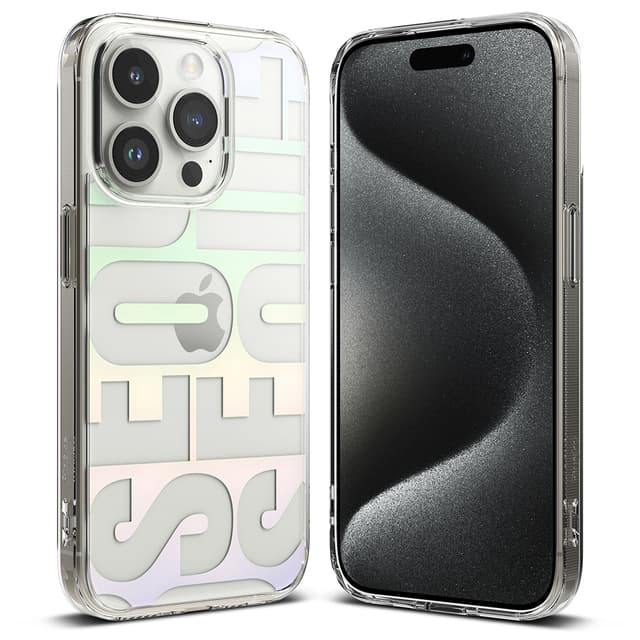 Ringke Fusion Design Case Compatible with iPhone 15 Pro Anti-Scratch Minimal Yellowing Clear Hard Back Shockproof Bumper Phone Cover - [ Designed for iPhone 15 Pro ] - Seoul