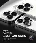 واقي زجاجي لكاميرا ايفون 15 برو 2023 من رينجكي لون أسود Ringke Camera Lens Frame Glass Protector - SW1hZ2U6MTU5NjQ3Ng==