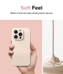 كفر جوال ايفون 15 برو سيليكون مغناطيسي ماغ سيف شحن لاسلكي من رينجكي لون أصفر شمسي Ringke Silicone Magnetic Compatible with iPhone 15 Pro Case Cover
