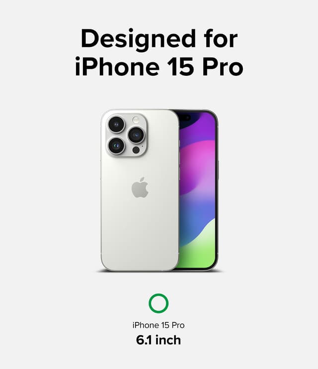 شاشة حماية زجاجية كاملة التغطية شاشة الملاقيف لايفون 15 برو من رينجكي مع أداة تركيب Ringke Privacy Glass Compatible with iPhone 15 Pro Screen Protector