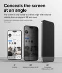 Ringke Privacy Glass [Anti-spy] Compatible with iPhone 15 Pro Max Screen Protector, Full-Coverage Tempered Glass Designed for iPhone 15 Pro Max Screen Guard - W Installation Jig