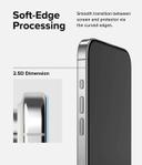 Ringke Cover Display Glass Compatible with iPhone 15 Pro Max (2023) Screen Protector Tempered Glass 9H Hardness Full Coverage Bubble-free Anti Scratch Protective Film - W Installation Jig - SW1hZ2U6MTU5NzExNw==