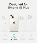 Ringke Silicone Magnetic Compatible with iPhone 15 Plus Case Cover Powerful Magnet Long Lasting Silky Feel Anti-Fingerprint iPhone 15 Plus Back Cover - Stone