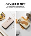 كفر جوال ايفون 15 بلس سيليكون مغناطيسي ماغ سيف شحن لاسلكي من رينجكي لون رملي Ringke Silicone Magnetic Compatible with iPhone 15 Plus Case Cover