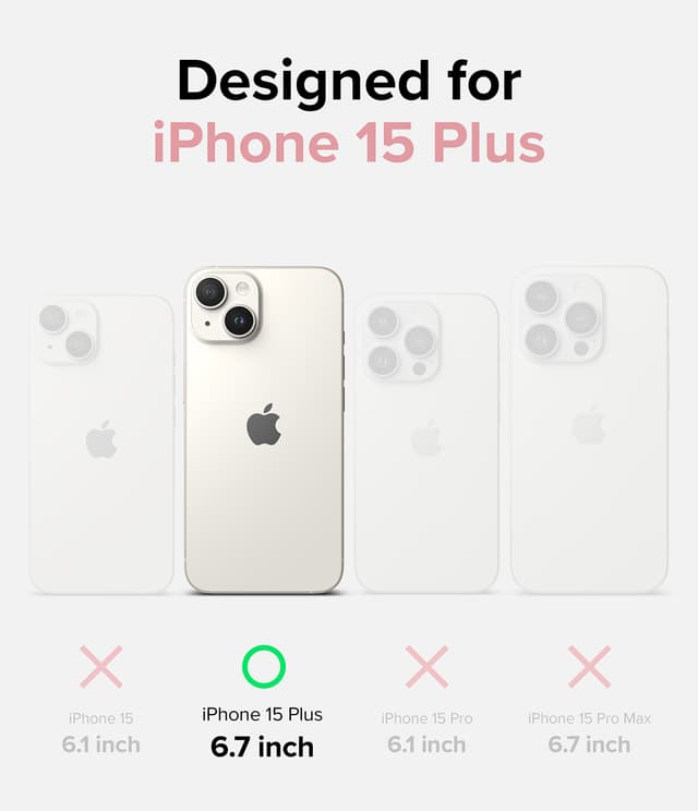 كفر جوال ايفون 15 بلس سيليكون مغناطيسي ماغ سيف شحن لاسلكي من رينجكي لون رملي Ringke Silicone Magnetic Compatible with iPhone 15 Plus Case Cover