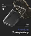 Ringke Fusion-X Compatible with iPhone 15 Pro Max Case Cover Transparent Hard Back Soft Flexible TPU Bumper Scratch Resistant Shockproof Protection iPhone 15 Pro Max Back Cover - Matte Clear