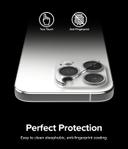 Ringke Camera Lens Frame Glass Protector Compatible with iPhone 15 Plus / 15 (2023), Anti-Fingerprint Camera Lens Tempered Glass Covers and Aluminum Alloy Frames Adhesive Coating - Black - SW1hZ2U6MTU5NjQ5NQ==