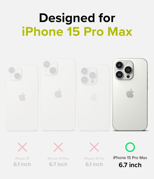 Ringke Silicone Magnetic Compatible with iPhone 15 Pro Max Case Cover Powerful Magnet Long Lasting Silky Feel Anti-Fingerprint iPhone 15 Pro Max Back Cover - Sunny Lime