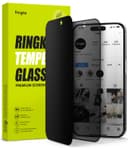 Ringke Privacy Glass [Anti-spy] Compatible with iPhone 15 Pro Max Screen Protector, Full-Coverage Tempered Glass Designed for iPhone 15 Pro Max Screen Guard - W Installation Jig