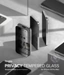 Ringke Privacy Glass [Anti-spy] Compatible with iPhone 15 Pro Max Screen Protector, Full-Coverage Tempered Glass Designed for iPhone 15 Pro Max Screen Guard - W Installation Jig