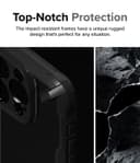 Ringke Fusion Design Case Compatible with iPhone 15 Pro Anti-Scratch Minimal Yellowing Clear Hard Back Shockproof Bumper Phone Cover - [ Designed for iPhone 15 Pro ] - Seoul