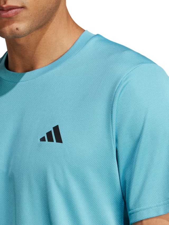 تي شيرت اديداس رجالي بوليستر سمول أزرق  Adidas TR-ES Base T