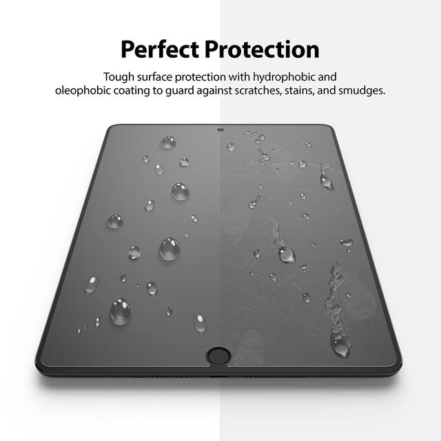 Ringke Tempered  Screen Protector Compatible with iPad (10.2-Inch, 2021/2020/2019 Model, 9/8/7 Generation Full Coverage Protective Glass Film , HD Quality, Anti-Scratch Technology - SW1hZ2U6MTU5ODYxMg==