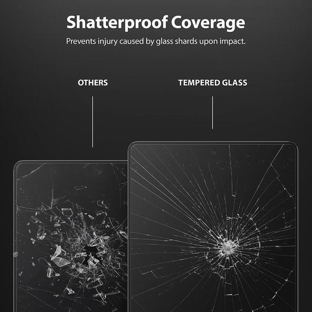 شاشة حماية زجاجية كاملة التغطية لايباد من رينجكي Ringke Tempered Glass Screen Protector Compatible with iPad