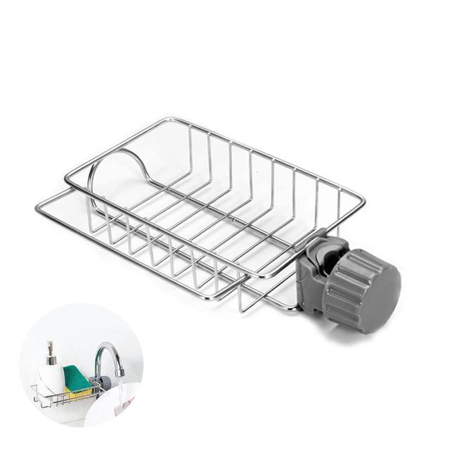 O Ozone Hanging Organizer for Sponge, Dish Brush, Cleaning Scrubber, Microfiber Towels and Dish Wand [ Sink Kitchen Organizer ] [ Drains water and Keeps Sink Organized] - Small - SW1hZ2U6MTU5ODgwOQ==