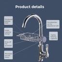 حامل أدوات التنظيف معدني يعلق بالصنبور من او اوزون قياس صغير O Ozone Hanging Organizer