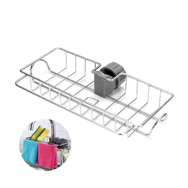 حامل أدوات التنظيف معدني يعلق بالصنبور من او اوزون قياس كبير O Ozone Hanging Organizer