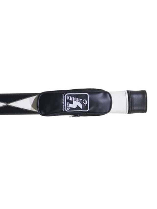 شنطة عصا بلياردو 85 سم أسود وأبيض نايت شوت Knightshot Cue Hard Case 1 Butt x 1 Shaft Color Black & White - 313560