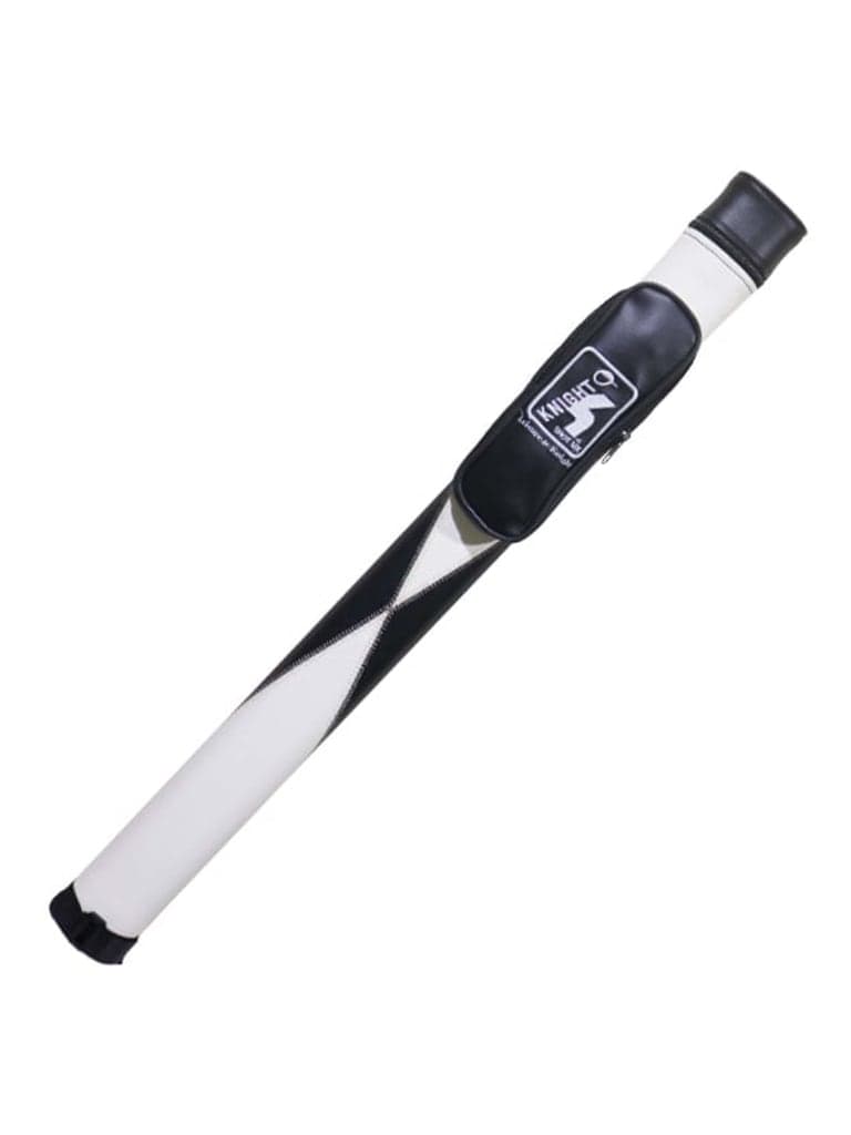 شنطة عصا بلياردو 85 سم أسود وأبيض نايت شوت Knightshot Cue Hard Case 1 Butt x 1 Shaft Color Black & White